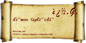 Ámon Győző névjegykártya